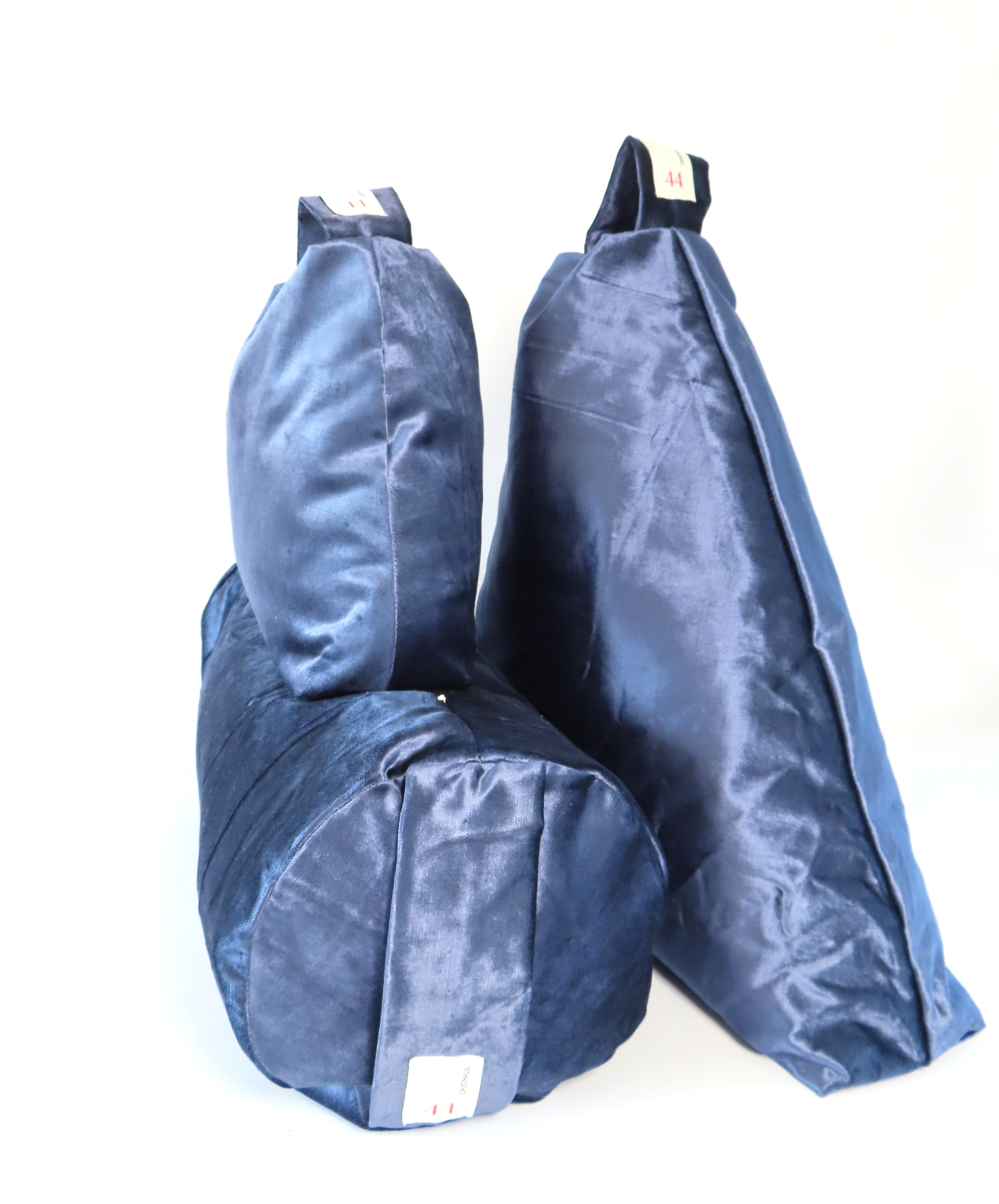44 Originals Yoga Bolster Blue Velvet